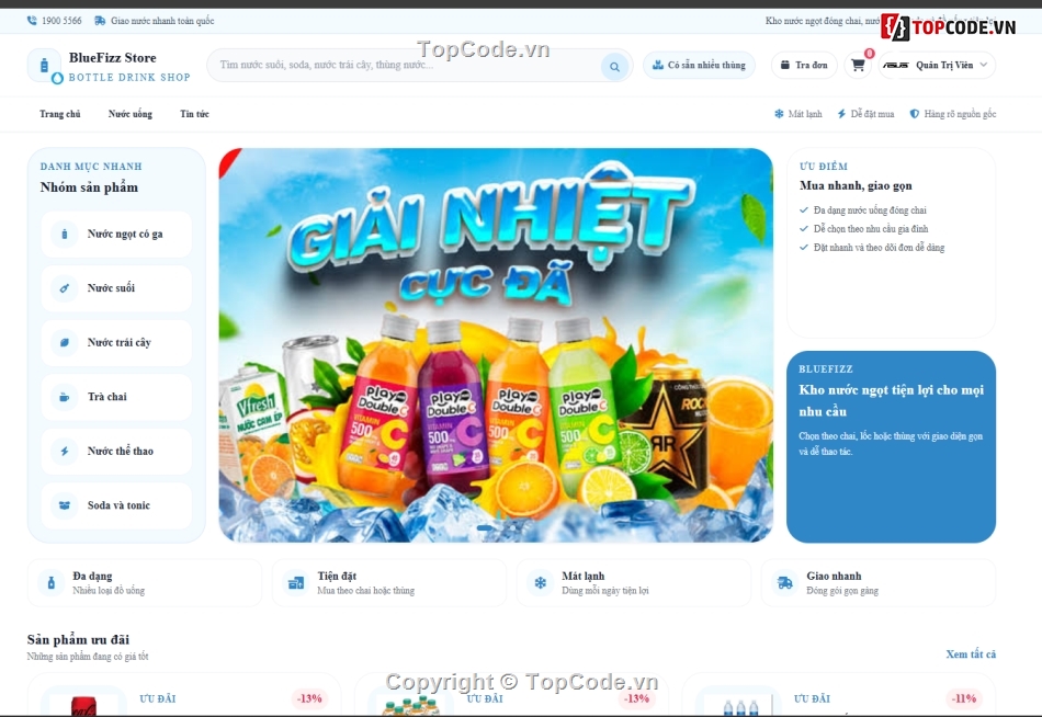 Đồ án,web bán nước,nước